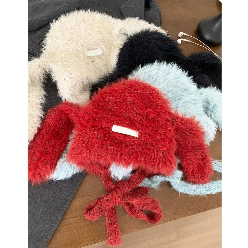 Thick Plush Hat With Long Ear Comfortable Pullover Trapper Hat For Teens And Adult Winter Activity Everyday Use Headwear