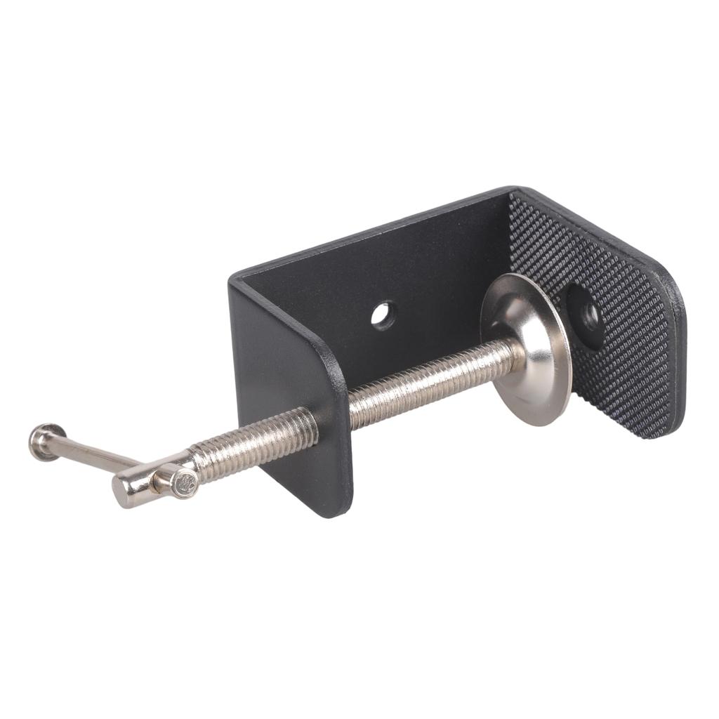 Adjustable Iron U Type Clamp Featuring Rubber Padded Jaw And Double 1/4inch Screw Holes For Photography Setups