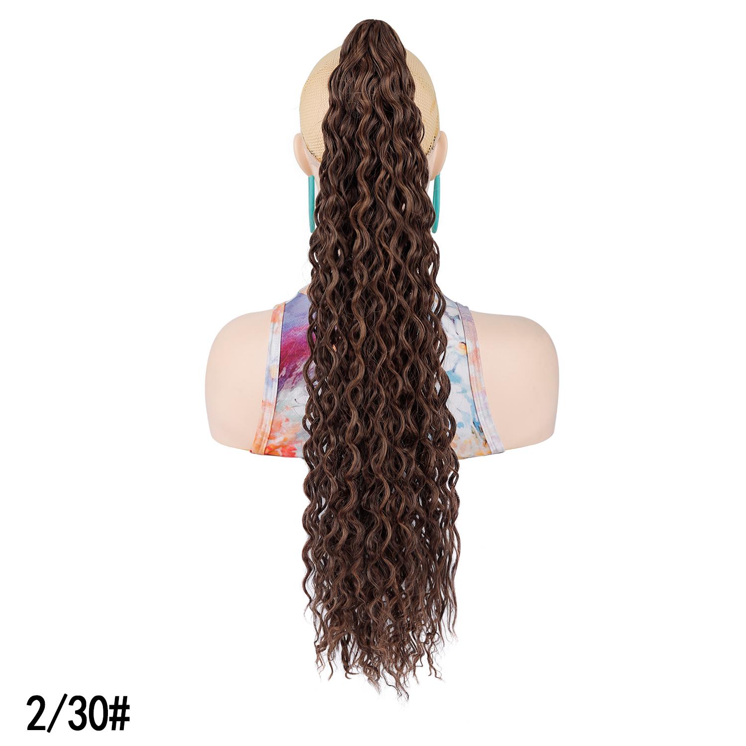 

Ponytails Long Deep Wave Curly Hairstyle Ponytail Hair Extension Claw Clip On Hair Tail Synthetic Hairpiece For Women Daily Use