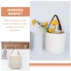 Cotton Rope Hanging Basket for Wall Storage Small Space Saver Organizer Ideal for Flowers Fruits Vegetables in Kitchen Bedroom