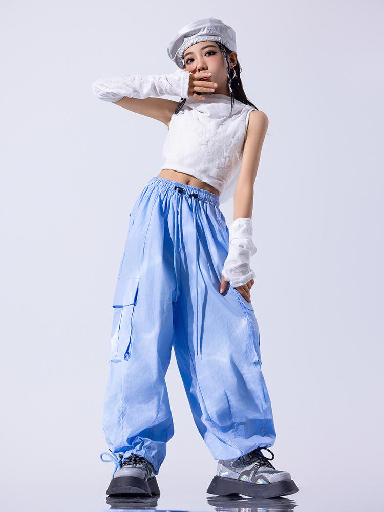 Trendy Jazz Dance Costume for Girls - Stylish Hip-Hop Performance Outfit