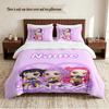 HUNTRIX Personalisierte Individuelle Name 3-teiliges Bettwäsche-Set Weiches Bettbezug-Set Für Schlafzimmer Heimdekoration