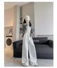 White High-Waist Wide-Leg Pants: Spring/Autumn 2025 - Slimming, Loose, Floor-Length Sweatpants for Women