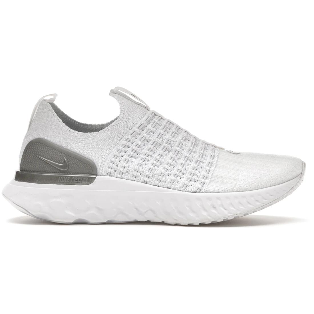 

Sneaker Nike React Phantom Run Flyknit 2 White Pure Platinum (Women s)(CJ0280-100) 36