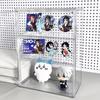 Multi-Layer Acrylic Display Case: Transparent Magnetic Storage for Figurines and Badges