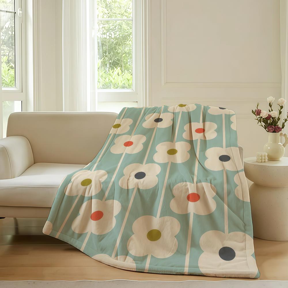 Fashion print O-Orla Ki-kely Blanket For Sofa Office Bed Plane Travel Sleep Read Relax Camping Soft And Warm