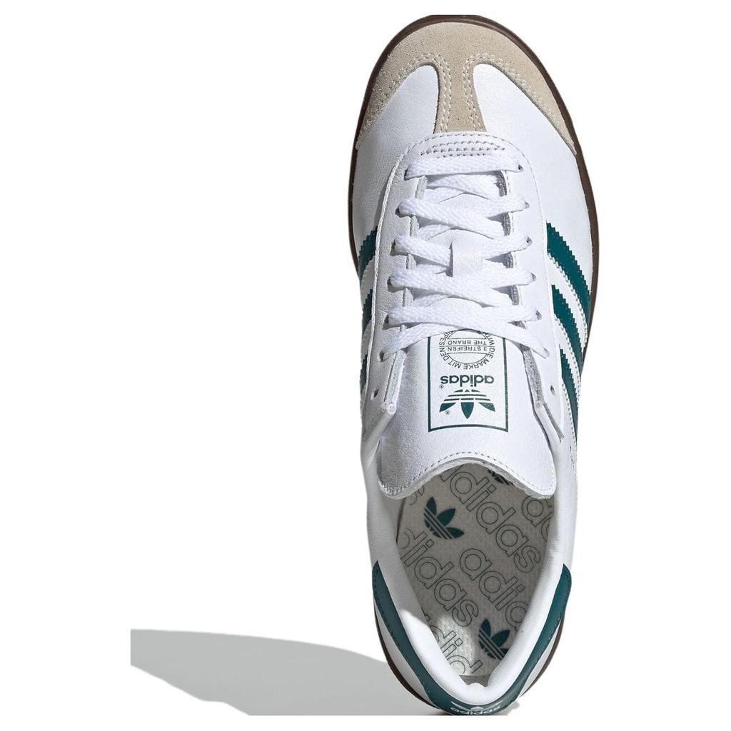 adidas Originals Hamburg Wygodne Wszechstronne Niskie Buty Skate'owe Unisex Trampki Białe Zielone JH8562