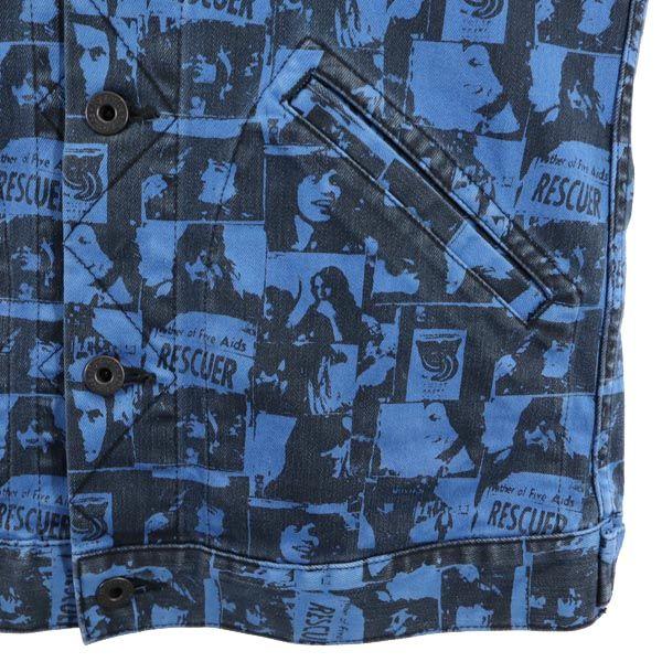 HYSTERICS made in Japan Overall handle Jacket S Bluish stretch Men's Used