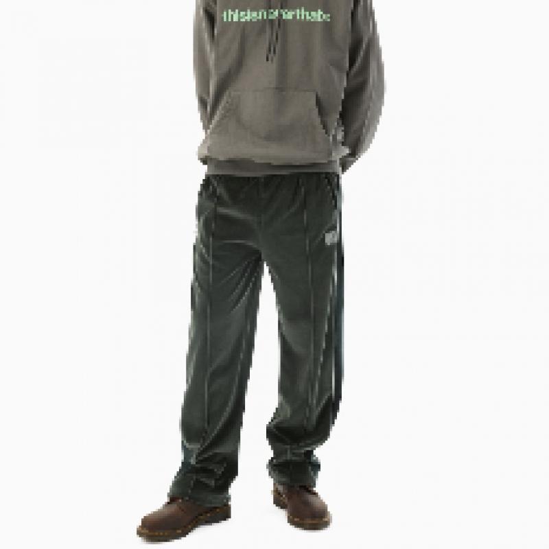 Thisisneverthat Velour Track Pant Green