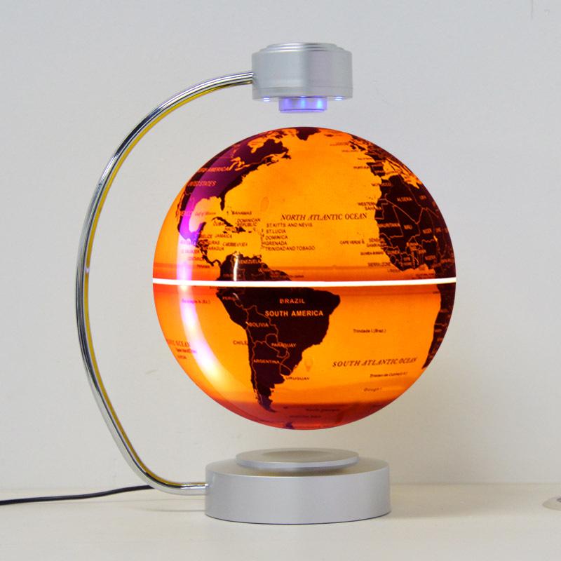 8-Inch Luminous Magnetic Levitation Globe - Creative Home Decor with Self-Rotation