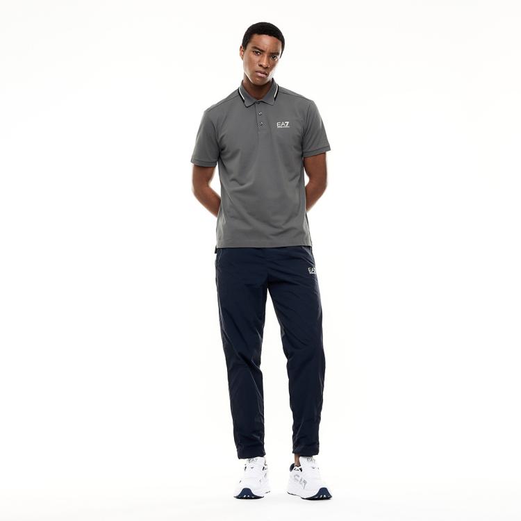 Emporio Armani Color Block Polo Shirt Casual Business Versatile Comfortable Breathable Slim Fit Daily Commuting Trendy Top 7M001604-AF13511-U8086