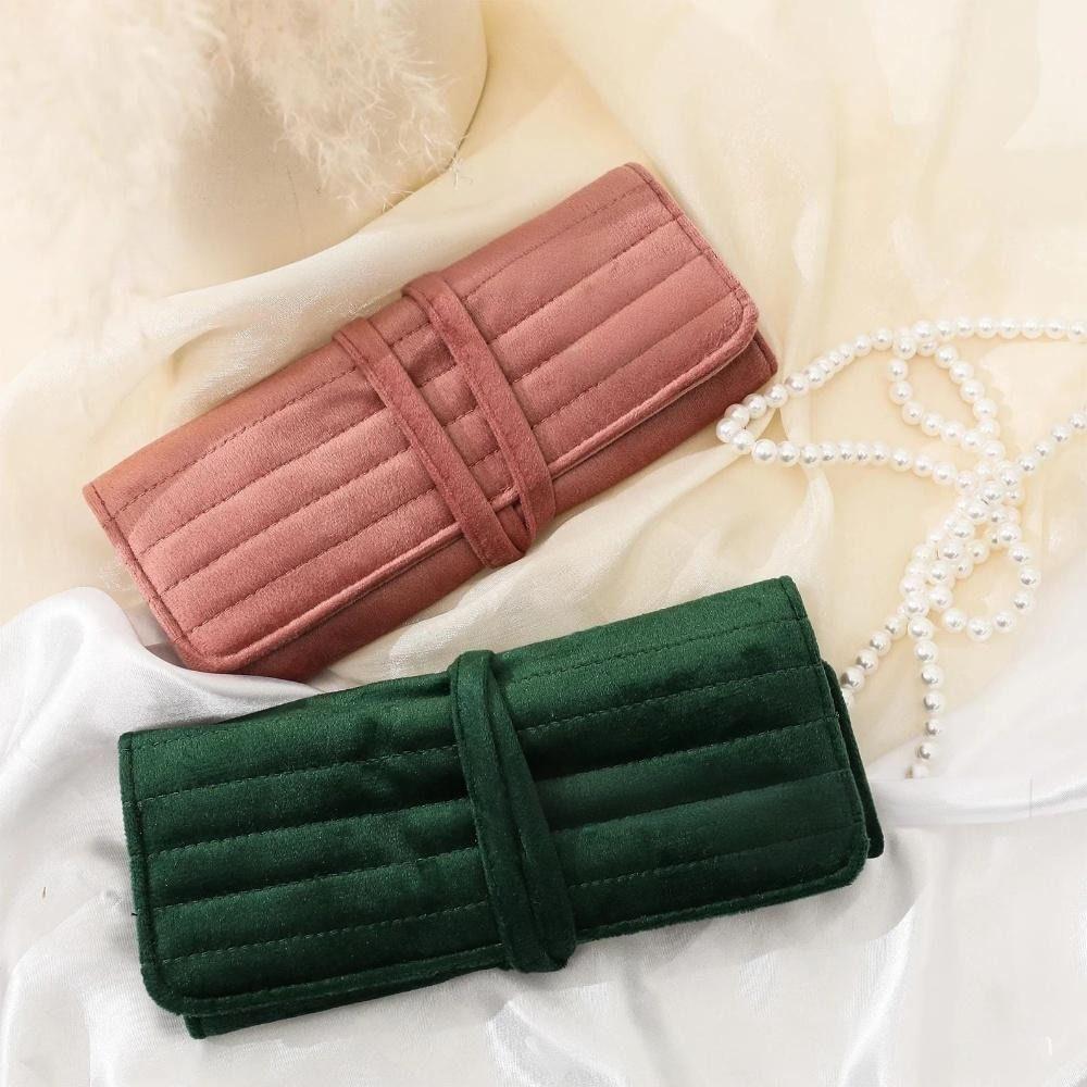 with Buckle Travel Jewelry Bag Foldable Storage Display Pouch Rings Necklaces Earrings Organizer