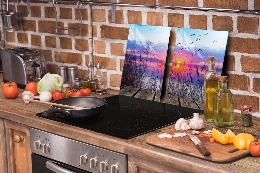 GLAS-SCHUTZPLATTE FÜR DIE KÜCHE 65x52 ANSICHT