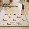 Silk Coil Puppy Door Mat - Anti-Slip, Wear-Resistant, Easy-Clean Dust & Dirt Removal Mat for Hallways