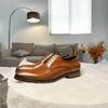 fashion Fashion Pointed Handmade Shoes New Business Casual Leather Derby Shoes for Men's British Lace up Cowhide Formal Wedding Shoes