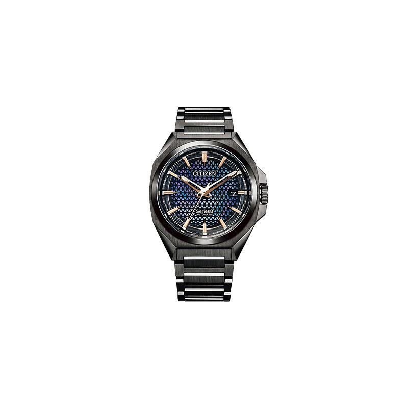 CITIZEN Series8 Series Mechanical Series Modern Simple Casual Waterproof Mechanical Movement Steel Strap Men s Watch Blue Dial NA1015-81Z чёрный