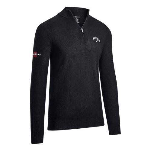 Callaway Mens Fine Knit Quarter Zip Jumper