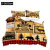 Moose Black Bear Duvet Cover Queen Set Wildlife Deer Bedding Set Rustic Bedroom Decor for Men Boyfriend Teen Boy2 Pillowcases