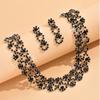 Luxury Necklace Earrings Set Choker Neck Chain Fashion Stud Earrings  Gift Giving