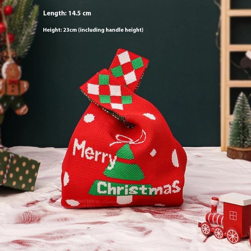 Christmas Gift Bags Xmas Santa Sacks Packaging Knitted Storage Bag Merry Christmas Kids Candy Bag Home Decor Christms Decoration