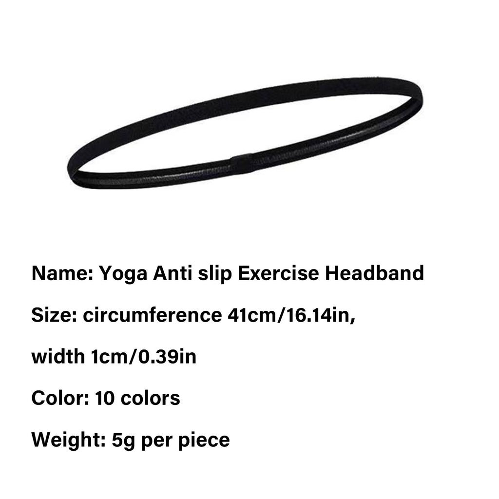 Sweat Absorbent Yoga Sweatband Running Outdoor Fitness Headwrap Hair Band Sport Headband Breathable Hairband for Fitness