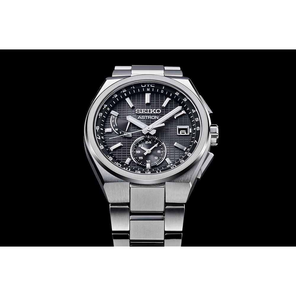 Seiko ASTRON SBXY067 Men's Solar Radio-Controlled Watch Black Dial Titanium Case and Band World Time Function