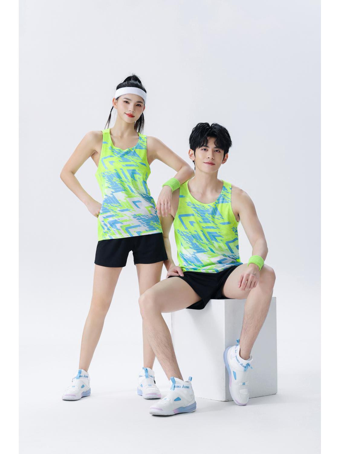 

Унисекс костюм для марафона - Спортивный жилет и шорты для соревнований и тренировок Women 2XL