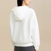 Anta Plain Hooded Pullover Fleece Sweatshirt Women tops Paper-White 162347716-1
