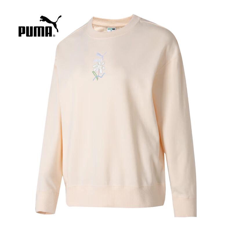 Puma Women s Pure Cotton Crew Neck Knit Sweatshirt M