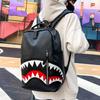 New Graffiti Print Backpack Trendy Backpack Shark Mouth Backpack Casual Fashion Backpack Bag