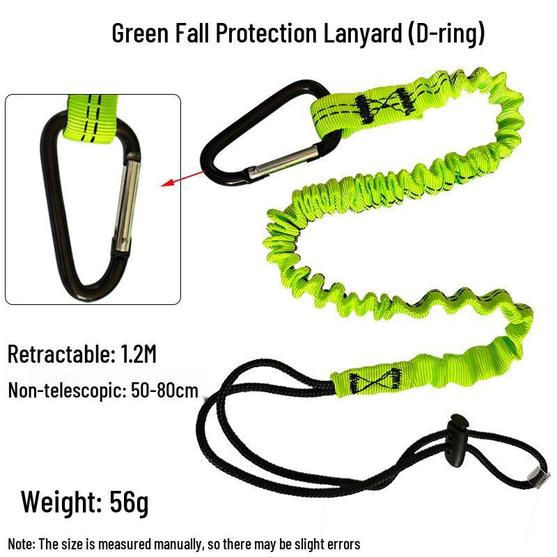 

Retractable Elastic Safety Lanyard for Fall Protection in High-Altitude Work