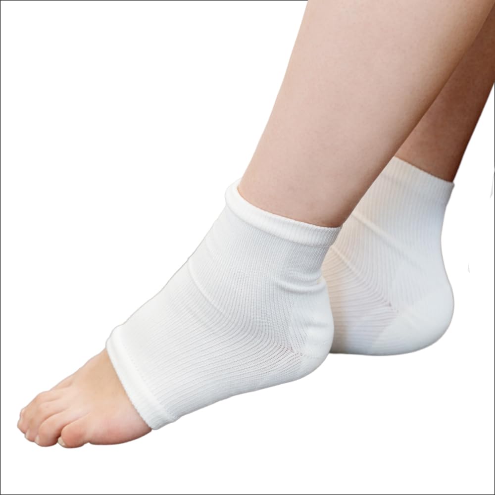 

SilkTo Уход за пятками Увлажняющие носки и пемза Сделано из шелка Шелковая красота пяток Увлажняющий пяток Пятка Пятка Сухие носки для голых Набор, Япония, Белок,