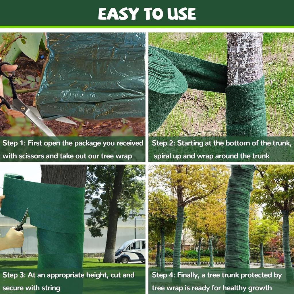 Tree Protection Bag Cold Protection Trunk Wrapping Plant Bandage Bark Shrub Antifreeze Insulation Belt
