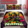 3pcs Duvet Cover Set (1*Duvet Cover + 2*Pillowcase, Without Core), Custom Name Gamer Pattern Bedding Set, Home Bedroom Decor Gift