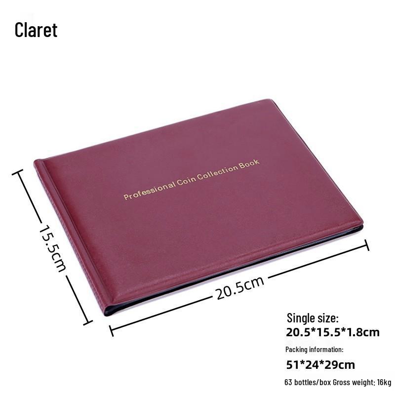 Transparent PVC Coin Album - 120 & 60 Pocket Storage for Ancient and Commemorative Coins
