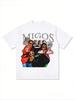 2026 SpringSummer Migos HipHop Rap American ShortSleeved Street Retro Print Pure Cotton Roundneck TShirt Streetwear Tshirt