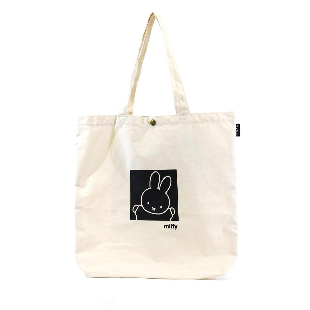 compact character canvas tote bag square natural [Sifre] Thin, lightweight, storage, 6018,