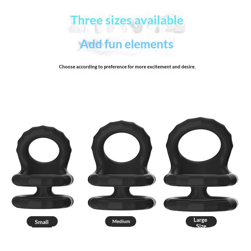 Male Scrotum Penis Ring Silicone Stretchy Cock Ring Delay Ejaculation Cock Scrotal Binding Ring Sex Toys For Man Adult Product