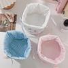 Cute Love Storage Box Bow Quilting Cotton Organizer Box Cartoon High-capacity Storage Frame Home Decoration