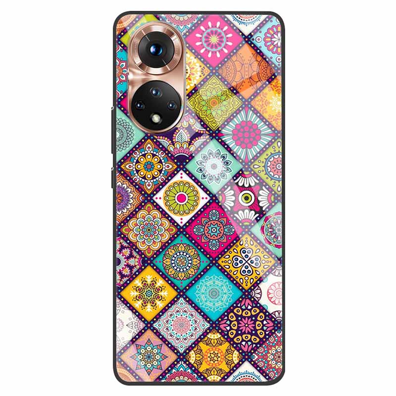 Luxury Case for Huawei Honor 50 Cover Tempered Glass Cover for Huawei Honor 50 Phone Case Honor50 6.57" Coque Bag Fashion Bumper