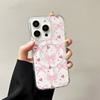 Mädchenhaftes Herz Rosa Schleife Kirsche Kabelloses Ladecase für iPhone 17 Air 16 E 15 14 Plus 13 12 Mini 11 Pro Max Silikonhülle