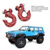 2PCS RC Tow Hook RC Simulation Climbing Car Zinc Alloy Tow Hook for 1:10 Axial SCX10 for Traxxas D90 for Redcat