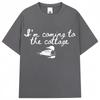 Heated Rivalry Funny Meme Graphic T Shirt I'm Coming The Cottage Hollanov T-shirts Oversized Cotton Tees