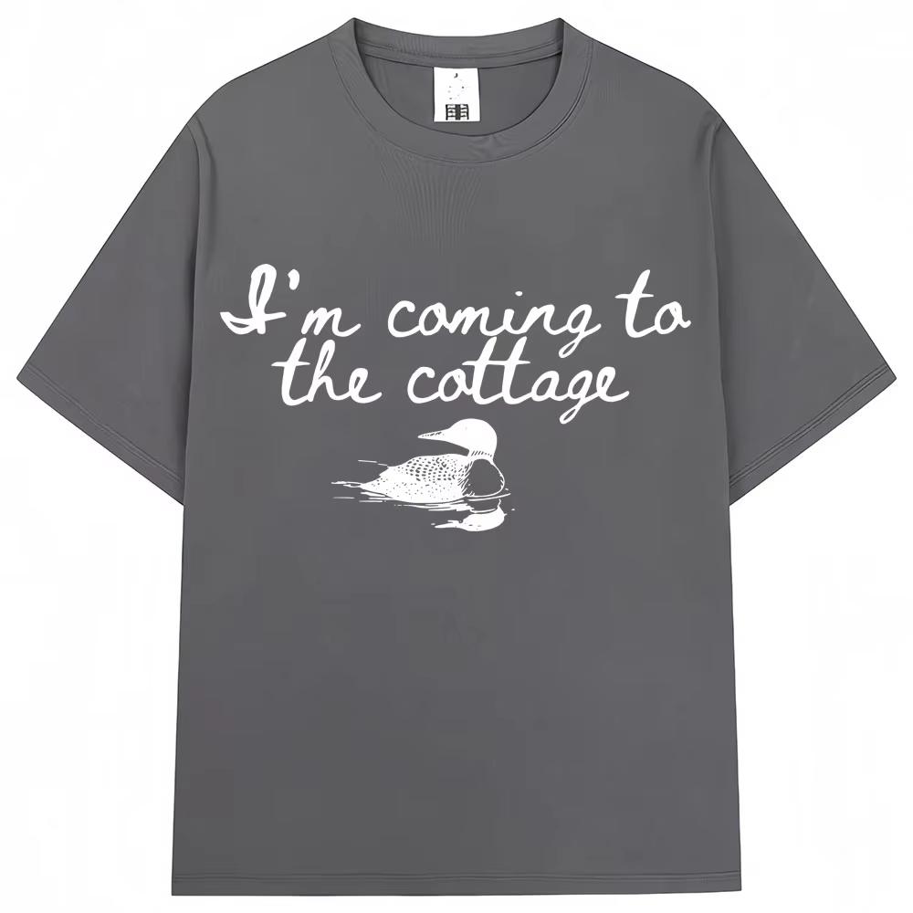 Heated Rivalry Funny Meme Graphic T Shirt I'm Coming The Cottage Hollanov T-shirts Oversized Cotton Tees