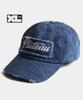Peullaeto Big Size Washed Ball Cap Xl Plt Denim Cap Blue