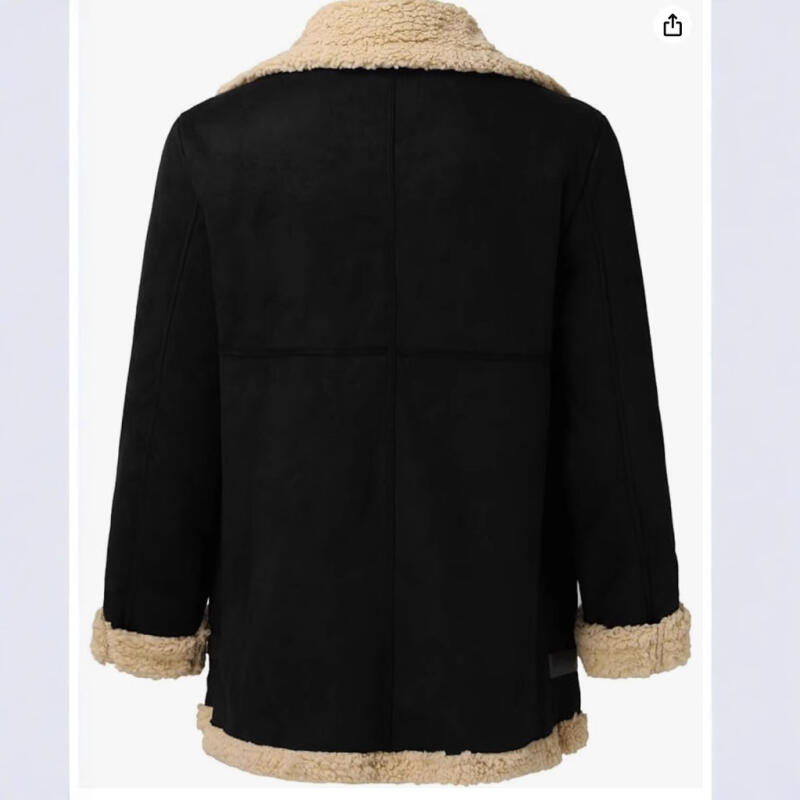 2025 Men Fur Integrated Jacket Coat Thick Parkas Winter Fashion Men Casual Faux Fleece Coats Men's Jacket Clothing