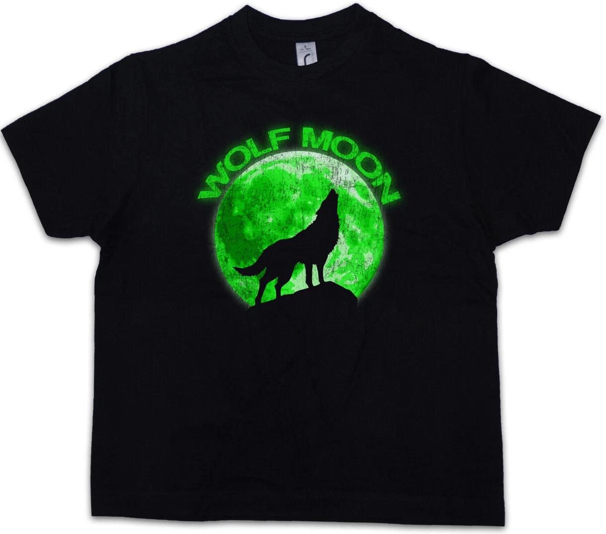 WOLF MOON Kids Boys kids boys T-Shirt Werewolf The Werewolf Hurlements Howling Negative 110