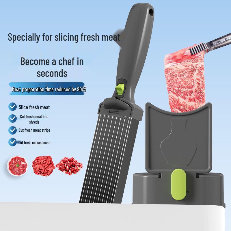 Effortless Meat Slicer for Fresh Beef - Easy To Clean, Perfect for Home Kitchens