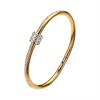Full Zirconium Small Waist Bracelet Fashion Able Full Diamond Stainless Steel Bracelet Titanium Steel Bracelet Does Not Fade