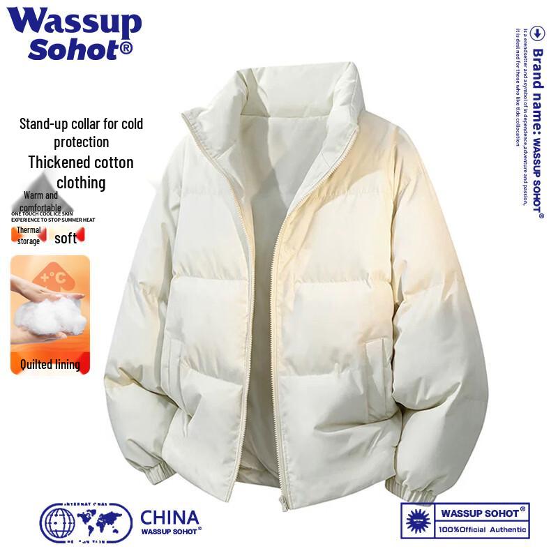 Wassup Sohot Men's Winter Stand-Collar Padded Jacket